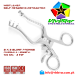 04 - Weitlaner Self Retaining Retractor 11cm 2x3 Blunt Prongs Surgical general neurological spinal orthopedic surgeries Hooks Spatulas