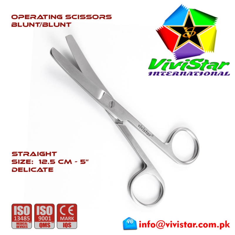 20 - OPERATING SCISSORS - Sharp Blunt - Curved Delicate 12-5 cm 5 inch Cardiovascular ENT General Surgery Gynecology Obstetrics Neurosurgery Spine Orthopedic Plastic Surgery Urology