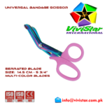 20 - Universal Bandage Scissors 5-75 (Multi-Color) Pink Shears Heavy Duty EMT EMS Utility Trauma Set First Aid Stainless Steel Blades and Plastic Handles Paramedic Nursing Tools