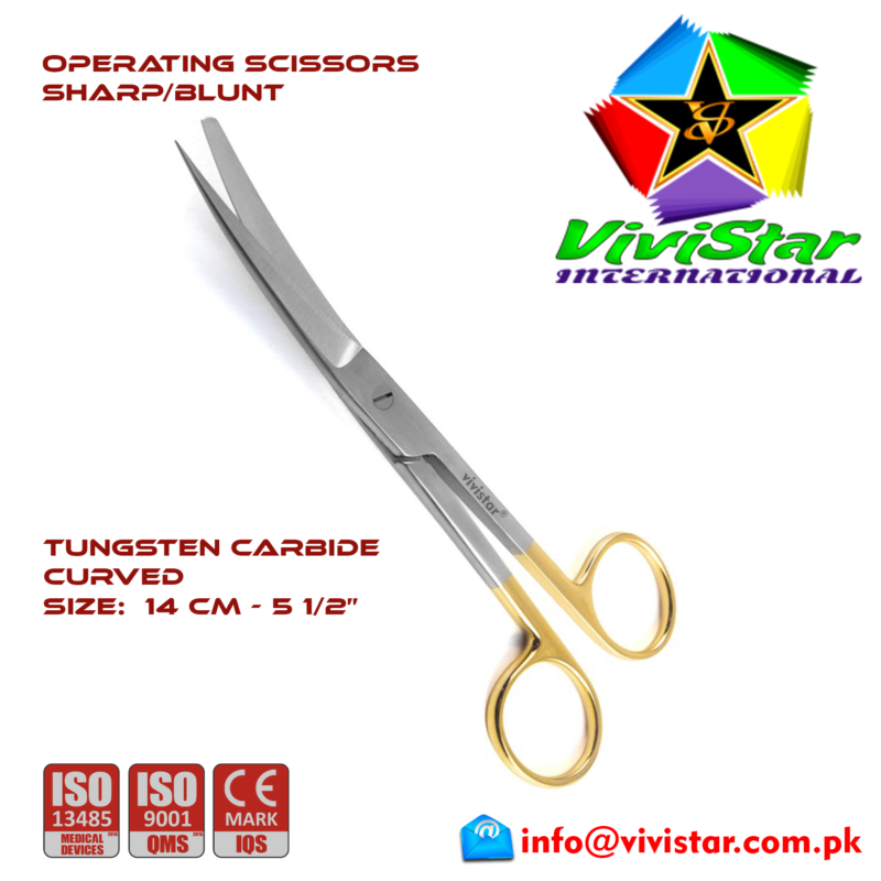 OPERATING-SCISSORS-TC-Sharp-Blunt-Curved-Tungsten-Carbide14-cm-5-5-inch-Cardiovascular-ENT-General-Surgery-Gynecology-Obstetrics