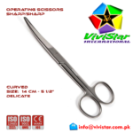 42 - OPERATING SCISSORS - Sharp Sharp - Curved Delicate 14 cm 5-5 inch Cardiovascular ENT General Surgery Gynecology Obstetrics Neurosurgery Spine Orthopedic Plastic Surgery Urology