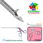502-Arthroscopic-Birdbeak Suture Forceps-UpSwept-Arthroscopy-Endoscopy-Economy-Ratchet-Handle-Acufex-Silcut-Pro-Shoulder-joint-Surgery