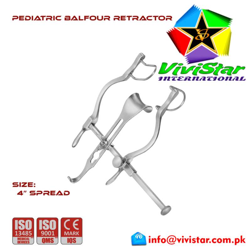 Pediatric Balfour Retractor Abdominal General Surgery Vascular Surgery Pediatric Surgery Spine Urology Cardiac USA Germany German Stainless Steel