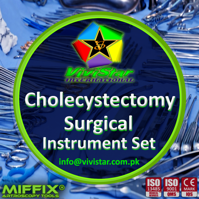 Cholecystectomy Surgical Instrument Set Gallbladder Surgery Abdominal