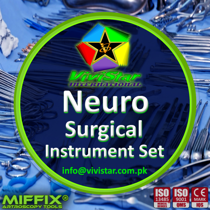 Neuro Surgical Instrument Set Neurosurgery Craniotomy Spinal Fusion Laminectomy Diskectomy