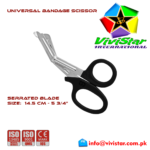 Universal-Bandage-Scissors-5-75-Black-Shears-Heavy-Duty-EMT-EMS-Utility-Trauma-Set-First-Aid-Stainless-Steel-Blades-and-Plastic-Handles-Paramedic-Nursing-Tools
