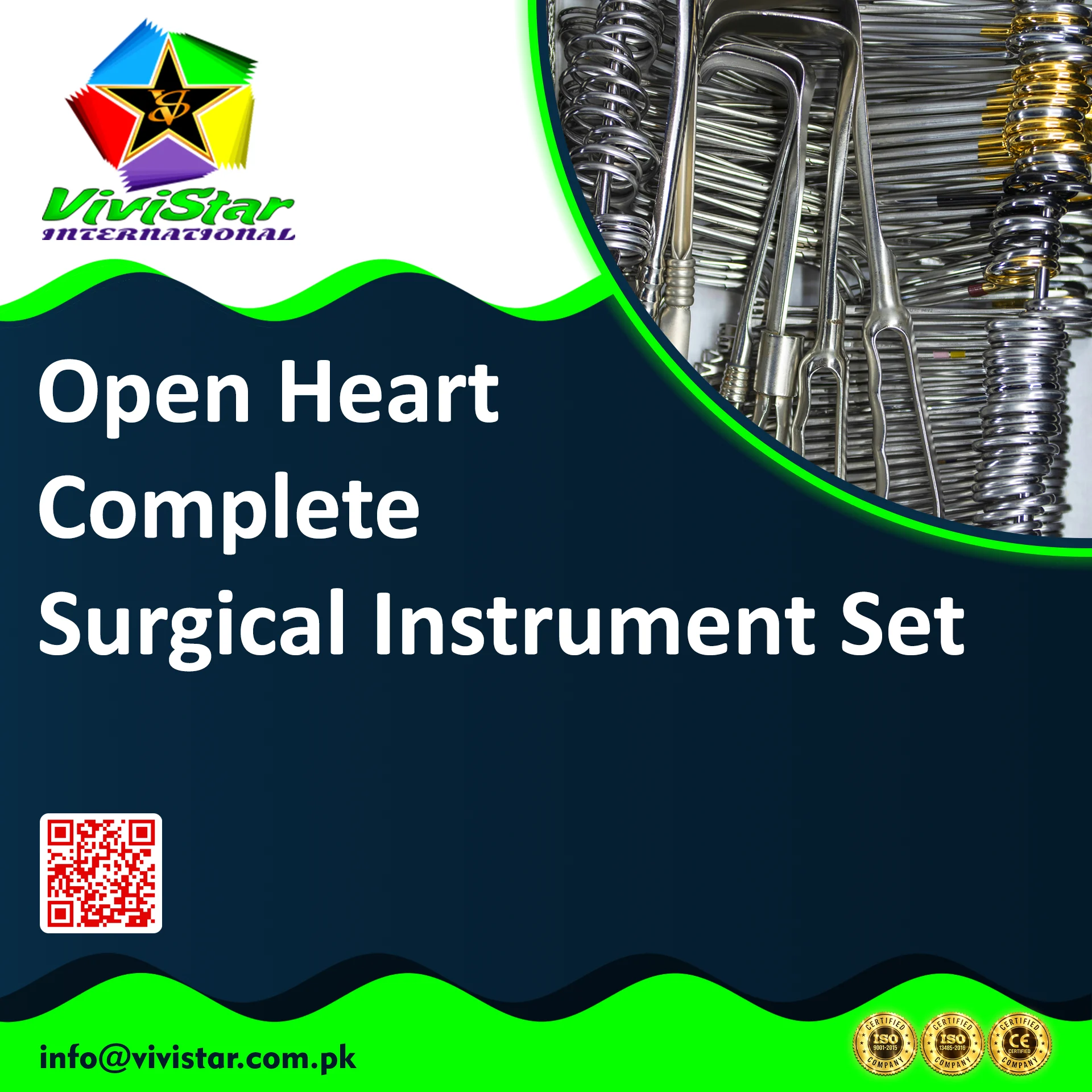 Open Heart Complete Surgical Instrument Set Mayo Scissor Hartman Halsted Forceps Roch Pean Ochsner Crile Tissue Hegar Babcock Allis Backhaus Balfour