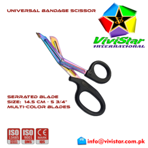 16 - Universal Bandage Scissors 5-75 (Multi-Color) Shears Heavy Duty EMT EMS Utility Trauma Set First Aid Stainless Steel Blades and Plastic Handles Paramedic Nursing Tools