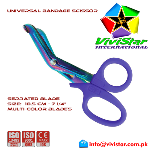 17 - Universal Bandage Scissors 7-25 (Multi-Color) Blue Shears Heavy Duty EMT EMS Utility Trauma Set First Aid Stainless Steel Blades and Plastic Handles Paramedic Nursing Tools 17 - Universal Bandage Scissors 7-25 (Multi-Color) Blue Shears Heavy Duty EMT EMS Utility Trauma Set First Aid Stainless Steel Blades and Plastic Handles Paramedic Nursing Tools