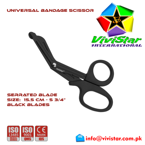 28 - Universal Bandage Scissors 5-75 (All Black) Shears Heavy Duty EMT EMS Utility Trauma Set First Aid Stainless Steel Blades and Plastic Handles Paramedic Nursing Tools 28 - Universal Bandage Scissors 5-75 (All Black) Shears Heavy Duty EMT EMS Utility Trauma Set First Aid Stainless Steel Blades and Plastic Handles Paramedic Nursing Tools