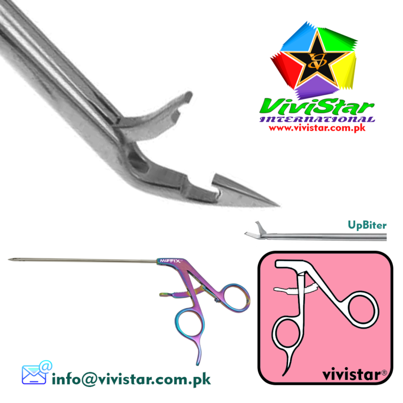504-Arthroscopic-Birdbeak Suture Hook Forceps-40 Degree UpBitter-Arthroscopy-Endoscopy-Economy Ratchet-Handle-Acufex-Silcut-Pro-Shoulder-joint-Surgery