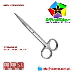 IRIS-SCISSORS-Straight-12-5-cm-5-inch-Cardiovascular-ENT-General-Surgery-Gynecology-Obstetrics-Neurosurgery-Spine-Orthopedic-Plastic-Surgery-Urology