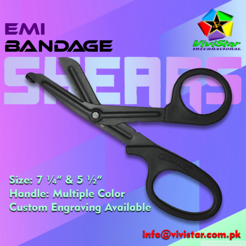 EMI -EMS-Universal-Bandage-Scissors-Black-Blades