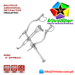 Pediatric Balfour Abdominal Retractor 4" inch General Surgery Vascular Surgery Pediatric Surgery Spine Urology Cardiac USA Germany German Stainless Steel