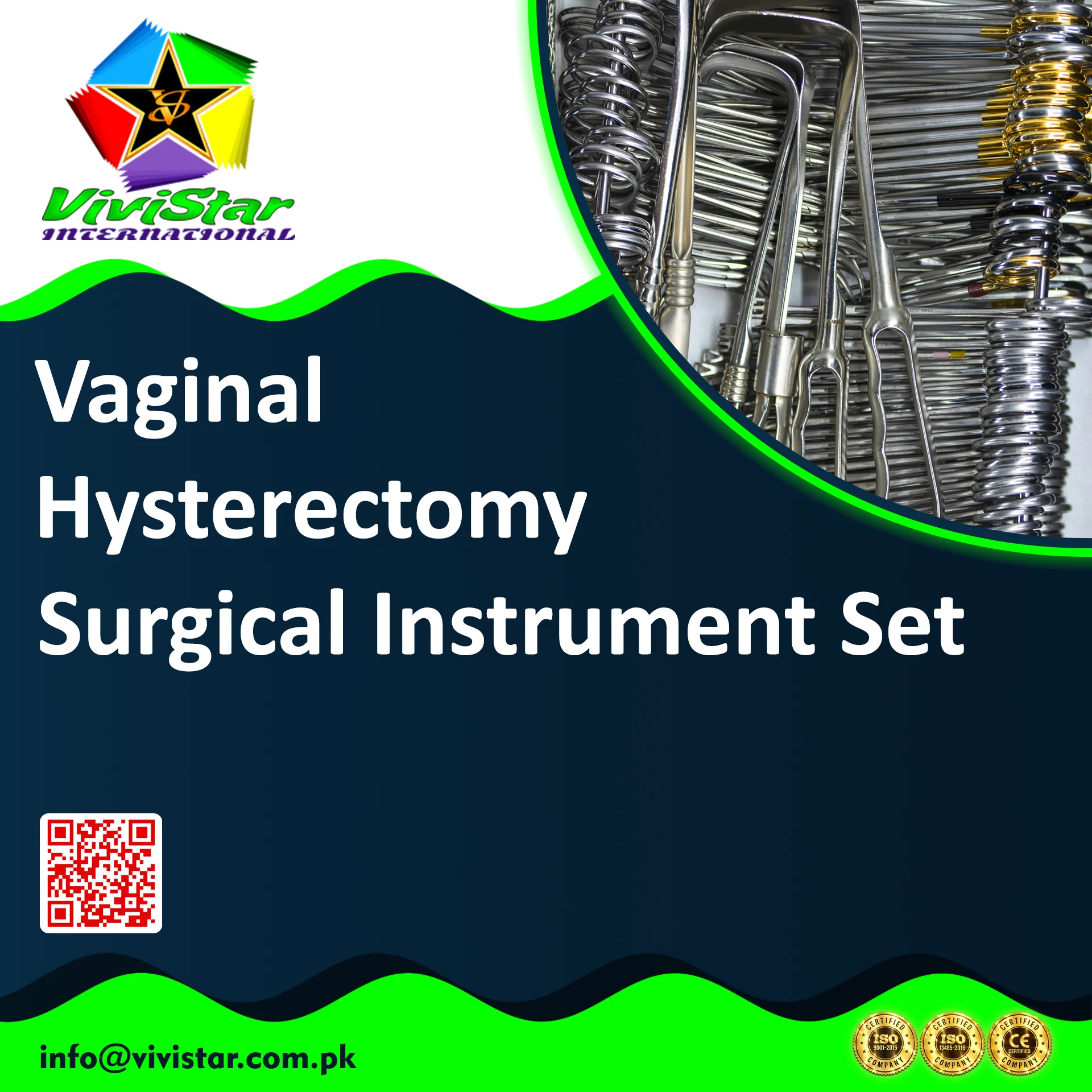 Vaginal Hysterectomy Surgical Instrument Set