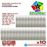 Scalpel Handle #3 BP Surgical Knife Special EMI EMS dissection Cuts skin Surgical tissue Abdominal Cardiovascular General Surgery Orthopedic Pack of 500 Five Hundred