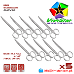 IRIS SCISSORS - Curved 11-5 cm 4-50 inch Cardiovascular ENT General Surgery Gynecology Obstetrics Neurosurgery Spine Orthopedic Plastic Surgery Urology Pack of 50 Fifty