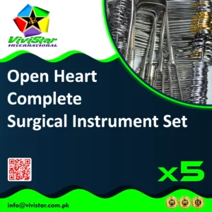 Open Heart Complete Surgical Instrument Set - Clinic Supply Pack - 5 Sets