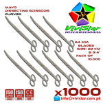 Mayo Dissecting Scissor - Curved 22 cm 8 inch Cardiovascular ENT General Surgery Gynecology Obstetrics Neurosurgery Spine Orthopedic Plastic Surgery Urology Pack of 10000 Thousand