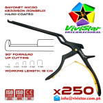 Kerrison Bayonet Rongeur Black 45 grip Handle Up Punch 90 degree 1 mm - 5 mm 18 cm 7 inch WL neurosurgical intracranial surgeons ENT Neurosurgery Spine Orthopedic Pack of 250