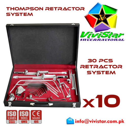 309 - Thompson Retractor System Abdominal General Surgery Vascular Surgery Pediatric Surgery Spine Urology Cardiac USA Germany German Stainless Steel Pack of 10 Thompson Retractor System Abdominal General Surgery Vascular Surgery Pediatric Surgery Spine Urology Cardiac USA Germany German Stainless Steel Pack of 10