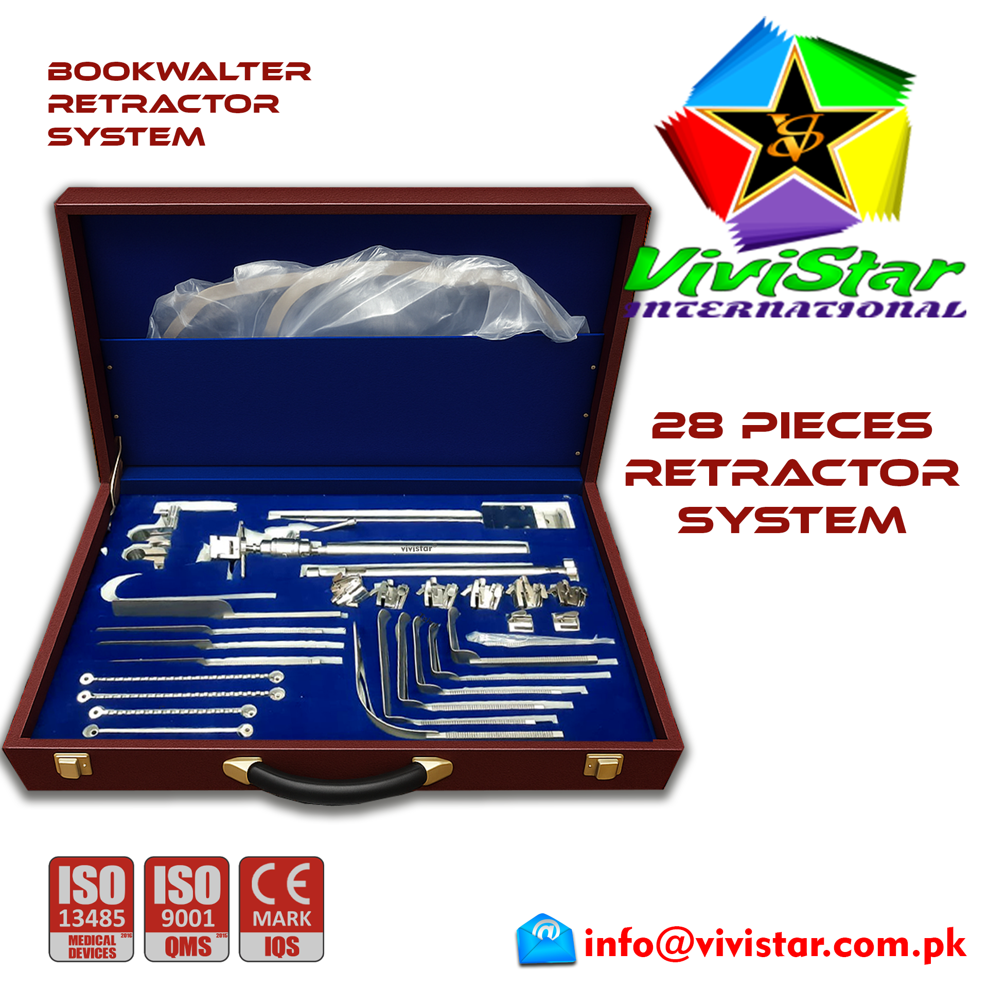 Bookwalter Retractor System Set 28 Pcs Abdominal General Surgery Vascular Surgery Pediatric Surgery Spine Urology Cardiac USA Germany German Stainless Steel