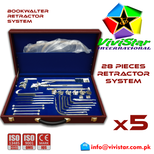 311 - Bookwalter Retractor System Set 28 Pcs Abdominal General Surgery Vascular Surgery Pediatric Surgery Spine Urology Cardiac USA Germany German Stainless Steel Pack of 5 Bookwalter Retractor System Set 28 Pcs Abdominal General Surgery Vascular Surgery Pediatric Surgery Spine Urology Cardiac USA Germany German Stainless Steel Pack of 5