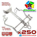 Balfour Abdominal Retractor 10" inch 7" General Surgery Vascular Surgery Pediatric Surgery Spine Urology Cardiac USA Germany German Stainless Steel Pack of 250