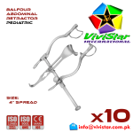 Pediatric Balfour Abdominal Retractor 4 inch General Surgery Vascular Surgery Pediatric Surgery Spine Urology Cardiac USA Germany German Stainless Steel Pack of 10