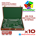 Omni Tract Flexible Wishbone Vascular Surgery Retractor System vascular surgeries abdominal aortic aneurysm Iliofemoral bypass carotid endarterectomy femoral popliteal thoracic outlet Pack of 10