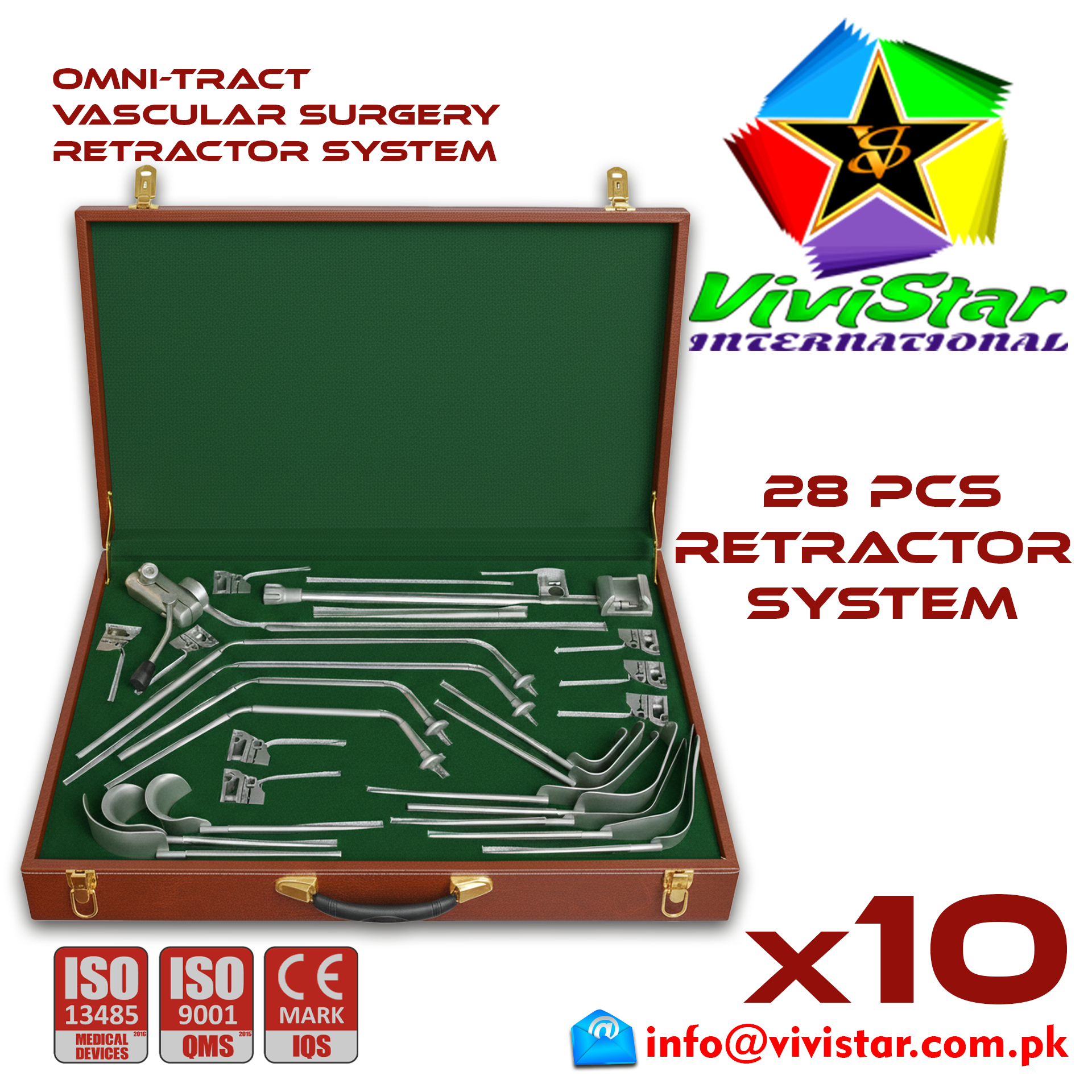 Omni Tract Flexible Wishbone Vascular Surgery Retractor System vascular surgeries abdominal aortic aneurysm Iliofemoral bypass carotid endarterectomy femoral popliteal thoracic outlet Pack of 10