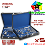 Thompson Retractor System Large Abdominal General Surgery Vascular Surgery Pediatric Surgery Spine Urology Cardiac USA Germany German Pack of 5