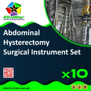 Abdominal Hysterectomy Instrument Set Total TAH Subtotal Partial Radical Oncologist Gynecologist Salpingo-oophorectomy Pack of 10