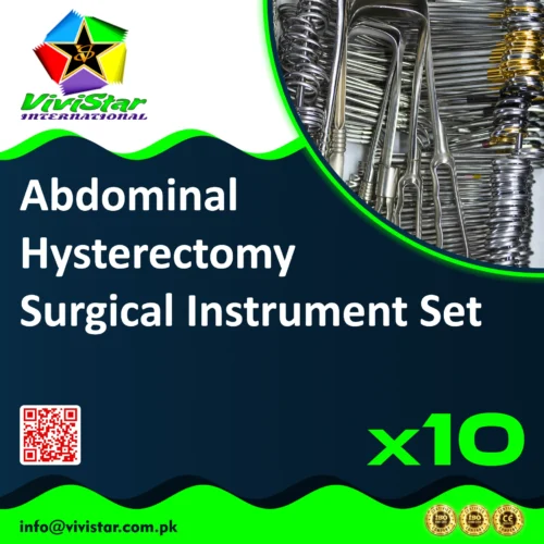 03 - Abdominal Hysterectomy Instrument Set Total TAH Subtotal Partial Radical Oncologist Gynecologist Salpingo-oophorectomy Pack of 10 Abdominal Hysterectomy Instrument Set Total TAH Subtotal Partial Radical Oncologist Gynecologist Salpingo-oophorectomy Pack of 10