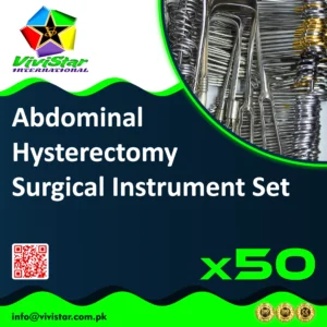 Abdominal Hysterectomy Instrument Set Total TAH Subtotal Partial Radical Oncologist Gynecologist Salpingo-oophorectomy Pack of 50