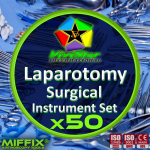 Laparotomy Surgical Instrument Set Appendectomies splenectomies cholecystectomies Ovarian cystectomies endometriosis abdominal surgery Pack of 50
