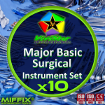 Major Basic Surgical Instrument Set Appendectomies splenectomies cholecystectomies Ovarian cystectomies endometriosis abdominal surgery Pack of 10