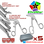 Shoulder Arthroscopy Set-Birdbeak Suture Forceps-Straight-Arthroscopy-Endoscopy-Pro-Ring-Handle-Acufex-Silcut-Pro-Shoulder-joint-Surgery Aligator Grasper Pack of 5