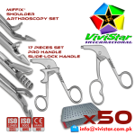 Shoulder Arthroscopy Set-Birdbeak Suture Forceps-Straight-Arthroscopy-Endoscopy-Pro-Ring-Handle-Acufex-Silcut-Pro-Shoulder-joint-Surgery Aligator Grasper Pack of 50