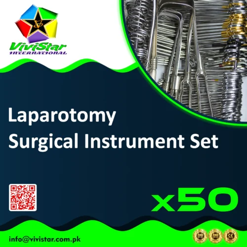 12 - Laparotomy Surgical Instrument Set Appendectomies splenectomies cholecystectomies Ovarian cystectomies endometriosis abdominal surgery Pack of 50