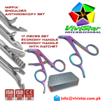 Shoulder Arthroscopy Set-Birdbeak Suture Forceps-Straight-Arthroscopy-Endoscopy-Economy-Ring-Handle-Acufex-Silcut-Pro-Shoulder-joint-Surgery Aligator Grasper