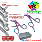 Knee Arthroscopy Set- Duckbill Punch Rotary Scissor Suture Forceps-Straight-Arthroscopic-Endoscopy-Economy-Handle-Acufex-Silcut-Pro-Shoulder-joint-Surgery Aligator Grasper