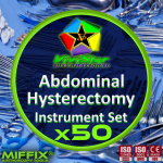 Abdominal Hysterectomy Instrument Set Total TAH Subtotal Partial Radical Oncologist Gynecologist Salpingo-oophorectomy Pack of 50
