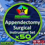 Appendectomy Surgical Instrument Set Abdominal Appendicitis appendix large intestine Surgery Emergency Appendix Removal Kit Pack of 50