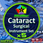 Cataract Surgical Instrument Set Phacoemulsification Phaco Extracapsular ECCE Intracapsular Cataract Extraction ICCE Incision SICS MSICS Pack of 5
