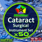 Cataract Surgical Instrument Set Phacoemulsification Phaco Extracapsular ECCE Intracapsular Cataract Extraction ICCE Incision SICS MSICS Pack of 50