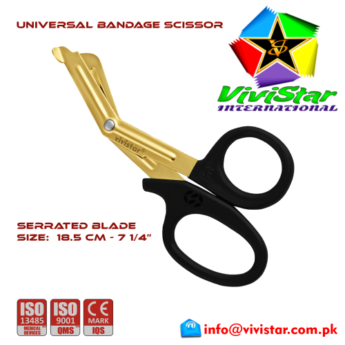 65 - Universal Bandage Scissors 7-25 Gold Blades Shears Heavy Duty EMT EMS Utility Trauma Set First Aid Stainless Steel Blades and Plastic Handles Paramedic Nursing Tools Universal Bandage Scissors 7-25 Gold Blades Shears Heavy Duty EMT EMS Utility Trauma Set First Aid Stainless Steel Blades and Plastic Handles Paramedic Nursing Tools