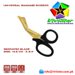 Universal Bandage Scissors 5-75 Gold Blades Shears Heavy Duty EMT EMS Utility Trauma Set First Aid Stainless Steel Blades and Plastic Handles Paramedic Nursing Tools
