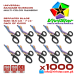 Universal Bandage Scissors 7-25 MultiColor Rainbow EMS Shears Heavy Duty EMT Utility Trauma Set First Aid Stainless Steel Blades and Plastic Handles Paramedic Nursing Tools Pack of 10000 Thousand
