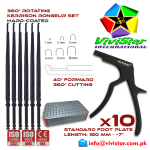 360 Degree Rotating Kerrison Rongeur set with sterilization Box 40 degree 1 - 6 mm 18 cm 180 mm 7 inch Black neurosurgical intracranial surgeons ENT Neurosurgery Spine Orthopedic Pack of 10